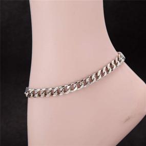 img 2 attached to Plated Anklet Bracelet Inches White Gold