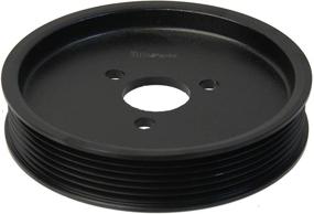 img 2 attached to 🔧 Black Aluminum Power Steering Pump Pulley by URO Parts - 32421740858PRM