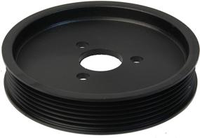 img 1 attached to 🔧 Black Aluminum Power Steering Pump Pulley by URO Parts - 32421740858PRM