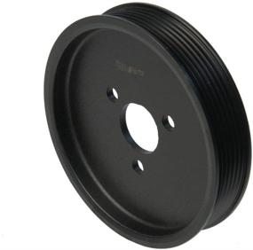 img 4 attached to 🔧 Black Aluminum Power Steering Pump Pulley by URO Parts - 32421740858PRM