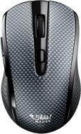 🖱️ sleek and silent: introducing the shhhmouse i440 – portable wireless mouse with usb receiver – enhancing multi-surface operations – 3 sensitivity levels – works flawlessly with laptops, computers, macs, and pcs [gray & black] logo