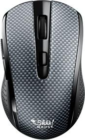 img 4 attached to 🖱️ Sleek and Silent: Introducing the Shhhmouse i440 – Portable Wireless Mouse with USB Receiver – Enhancing Multi-Surface Operations – 3 Sensitivity Levels – Works flawlessly with Laptops, Computers, Macs, and PCs [Gray & Black]