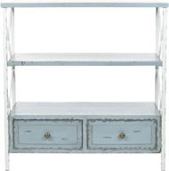 safavieh american homes collection chandra pale blue and white smoke console table: a stunning addition to your home décor logo