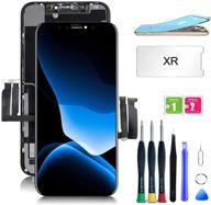 📱 iphone xr screen replacement kit - lcd replacement screen & touch digitizer frame assembly with complete repair tools and screen protector (6.1 inch) logo