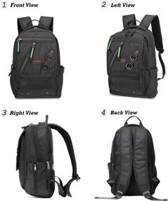 img 3 attached to 🎒 Versatile and Stylish Backpacks for Business and Day-to-Day Use: Rucksack Shoulder Daypacks