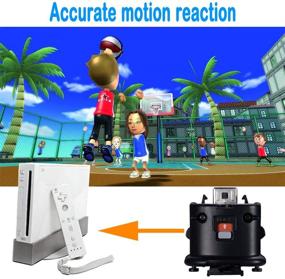 img 2 attached to 🎮 Wii Motion Plus Adapter: Enhanced Motion Attachment for Wii Remote Controllers (Black), 2 Pack
