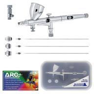 🖌️ high precision detail control dual-action gravity feed airbrush professional set - master airbrush g444-set with arc link card included logo