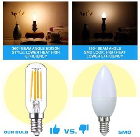 img 2 attached to 💡 Efficient Dimmable Candelabra Bulbs: Ideal for Chandelier & Industrial Electrical Needs