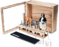 ultimate mixology bartending set: 17 piece stainless steel cocktail kit логотип