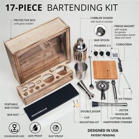 img 3 attached to Ultimate Mixology Bartending Set: 17 Piece Stainless Steel Cocktail Kit