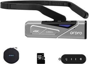 img 4 attached to 📷 ORDRO EP7 4K 60FPS FPV Vlog Camera Camcorder with Gimbal Stabilizer, Remote Control, Carrying Case, and 64GB MicroSDXC U3 Card