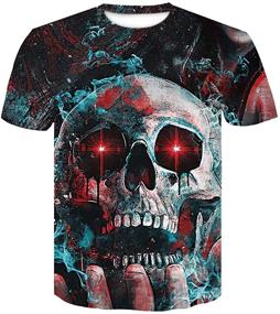 img 1 attached to 🌋 Digital Print Volcanic Pattern T-Shirts for Men - Men's Clothing, Shirts, Tanks
