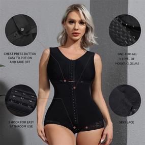 img 3 attached to 👗 M MYODRESS Colombian Tummy Tuck Compression Garment for Women - Waist Trainer & Postpartum Shapewear