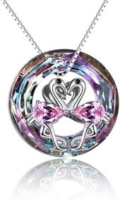 img 4 attached to 🦩 Flamingo Necklace Pendant with Purple Crystal, TOUPOP S925 Sterling Silver Flamingo Gifts for Women – Ideal Flamingo Lovers Jewelry Present for Girls, Girlfriend – Perfect for Birthday, Christmas