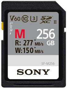 img 3 attached to 💾 Карта Sony M Series SDXC UHS-II 256 ГБ: высокая скорость V60 Класс, CL10, U3, R277 МБ/с, W150 МБ/с