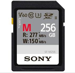 img 1 attached to 💾 Карта Sony M Series SDXC UHS-II 256 ГБ: высокая скорость V60 Класс, CL10, U3, R277 МБ/с, W150 МБ/с