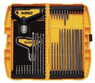 🧰 dewalt hex key wrench set: ratcheting t-handle, 31-piece (dwht70265) - ultimate tool set for versatile fastening solutions logo