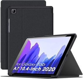 img 4 attached to 📱 Supveco Shockproof Stand Case for Samsung Galaxy Tab A7 10.4 Inch (2020) - Multi Viewing Angle & Anti-Slip Book Cover [Black] - Compatible with SM-T500/T505/T507