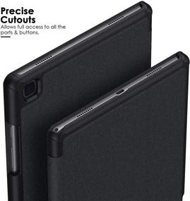 img 2 attached to 📱 Supveco Shockproof Stand Case for Samsung Galaxy Tab A7 10.4 Inch (2020) - Multi Viewing Angle & Anti-Slip Book Cover [Black] - Compatible with SM-T500/T505/T507