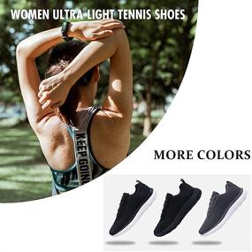 img 3 attached to 👟 Lightweight, Resistant Walking Lace Up Sneakers for Women - Ideal Shoes for Comfort and Durability