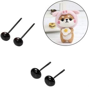 img 2 attached to 👀 BestCyc 100pcs Mini Black Glass Eyes Needle Felting Kit: 10 Different Sizes for Bears, Dolls, Toys, Puppets, Decoys & More - Sewing Arts Crafts Eye Set