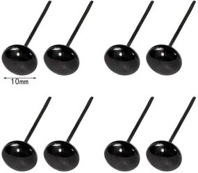 img 1 attached to 👀 BestCyc 100pcs Mini Black Glass Eyes Needle Felting Kit: 10 Different Sizes for Bears, Dolls, Toys, Puppets, Decoys & More - Sewing Arts Crafts Eye Set