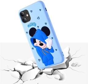 img 1 attached to 🏕️ HikerClub Cartoon case iPhone 7 Plus/8 Plus: Mickey Minnie Cute 3D Silicone Rubber Kawaii Character Case for Girls, Boys, Kids, Teens