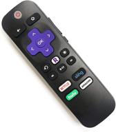 📺 amaz247 universal roku ir learning remote for all roku player and roku tv, compatible with roku 1, 2, 3, 4 (hd, lt, xs, xd), roku express - supports power and volume control on samsung, vizio, lg, sony tvs logo