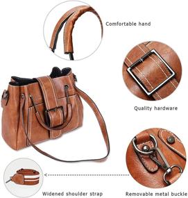 img 1 attached to 👜 Women's Handbags & Wallets: Multi-Pocket Top Handle Shoulder Messenger Bags