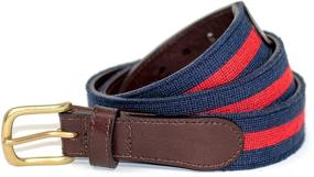 img 3 attached to 👔 Stylish and Durable Handmade Cotton Men's Accessories and Belts for Sports Enthusiasts