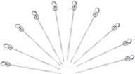 🔥 spitfire skewer with food puller (10-pack, 13.8 inches) stainless steel - ultimate bbq gear for kabobs and grilling - reusable skewers for barbecue, kebabs, meat, and veggies логотип