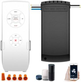 img 4 attached to 🔌 WiFi Ceiling Fan Switch and Light Remote Control Kit, Smart Fan Controller Compatible with Alexa and Google, Phone APP Control, No Hub Required, Universal Fan Light Remote Control