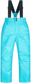 img 4 attached to 🏂 Top-Quality Waterproof Windproof Snowboard Suspenders: Perfect Active Clothing for Girls