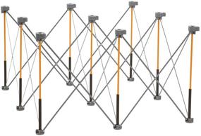 img 4 attached to 🔨 Bora Centipede 4ft x 4ft Work Table with 9 Struts, Complete with 4 X-Cups, 4 Quick Clamps, Carry Bag - Portable Work Support Sawhorse, CK9S in Black/Orange