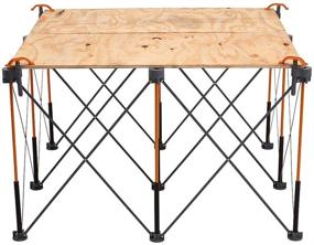 img 2 attached to 🔨 Bora Centipede 4ft x 4ft Work Table with 9 Struts, Complete with 4 X-Cups, 4 Quick Clamps, Carry Bag - Portable Work Support Sawhorse, CK9S in Black/Orange