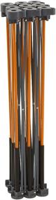 img 3 attached to 🔨 Рабочий стол Bora Centipede 4ft x 4ft с 9 стоек, Комплектация: 4 X-чаши, 4 быстрых зажима, сумка для переноски - Переносной рабочий стол-подставка, CK9S, черно-оранжевый.