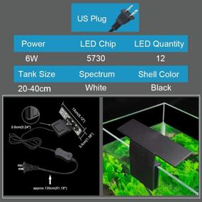 img 3 attached to 🐠 Enhance Your Aquatic Oasis with Senzeal X3 Libra 6W 12 LED Aquarium Fish Tank Light