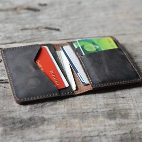 img 3 attached to 👝 JJNUSA Distressed Leather Wallets: Sleek Men's Accessories for Wallets, Card Cases & Money Organizers