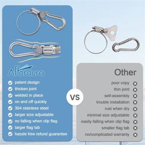 img 3 attached to ⛵ Affordura US Yacht Ensign Boat Flag - Premium Nautical Flag with Clips - 12x18 inch