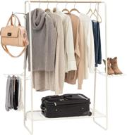 large white metal garment and accessories rack by iris usa: pi-b5-l логотип