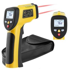 img 4 attached to SIMOEFFI Non-Contact Digital Infrared Thermometer - Dual IR Laser Thermometer for Cooking, Kitchen, BBQ, Automotive, Industrial Use - Touchless Temperature Gun (-58℉~1202℉ / -50℃~650℃) - NOT for Human