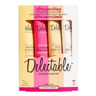 indulge with delectable by cake beauty - assorted hand cream gift set, 4 piece: a treat for your hands logo