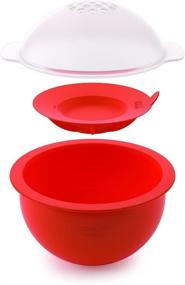 img 3 attached to Joseph Joseph M-Cuisine Microwave Popcorn Popper Bowl: Kernel-Filtering Lid, BPA-Free – Orange