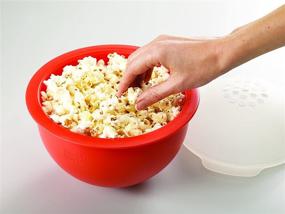 img 1 attached to Joseph Joseph M-Cuisine Microwave Popcorn Popper Bowl: Kernel-Filtering Lid, BPA-Free – Orange