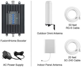 img 2 attached to 📶 SureCall Fusion4Home Cell Phone Signal Booster Kit for Home and Office - Verizon, AT&T, Sprint, T-Mobile 3G, 4G, LTE - Up to 3,000 Sq Ft Coverage, in Black (SC-PolyH-72-OP-Kit)