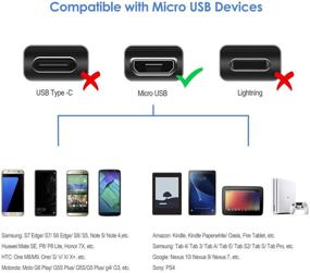 img 3 attached to 🔌 Rankie Micro USB-кабель - передача данных и зарядка высокой скорости, шнур зарядки с плетеной оболочкой из нейлона - 3 штуки, 3 фута.