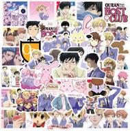 ouran high school host club stickers: 50-pack of waterproof vinyl stickers for laptop, bumper, water bottles, and more! logo