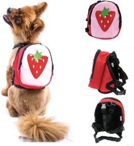img 2 attached to 🐾 Cute Pet Backpack Harness: The Perfect Leash Saddlebag for Small Dogs on Outdoor Hiking Adventures!