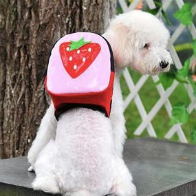 img 3 attached to 🐾 Cute Pet Backpack Harness: The Perfect Leash Saddlebag for Small Dogs on Outdoor Hiking Adventures!