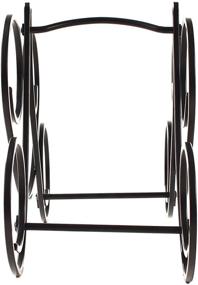 img 1 attached to 🍷 Spectrum Diversified Bordeaux 5 Holder Bar & Countertop Storage: Sturdy Steel Wire Rack for Home Bar & Kitchen, Holds Standard & Jumbo Wine Bottles in Black